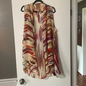Colorful Flowing cardigan, L